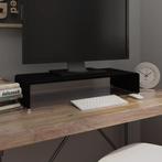 vidaXL Tv-meubel/monitorverhoger zwart 70x30x13 cm glas, Verzenden