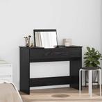 vidaXL Kaptafel met lade Zwart eiken 100 x 45 x 76 cm, Verzenden, Nieuw