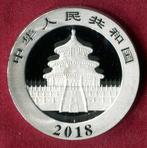 China. 10 Yuan 2018 Panda, 30g (.999) (Zonder Minimumprijs), Postzegels en Munten