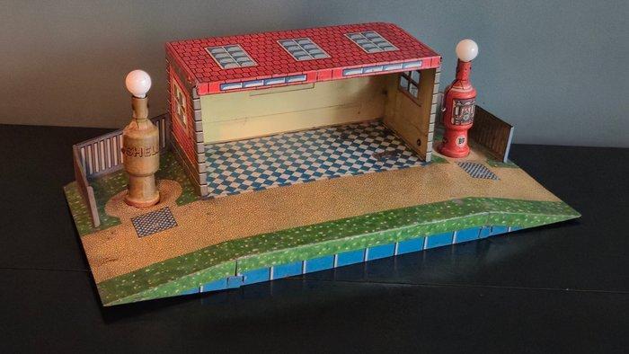 TippCo - Blikken speelgoed - Shell & Bp Gasstation -, Antiek en Kunst, Antiek | Speelgoed