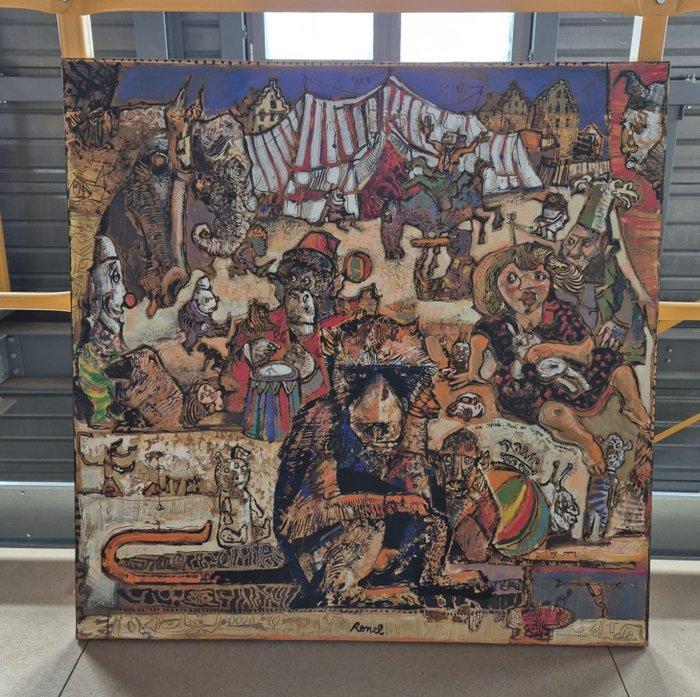 Christophe Ronel (1964) - Un après-midi au cirque des, Antiek en Kunst, Kunst | Designobjecten