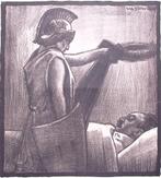 Spotprent over het overlijden van Nederlandse politicus, Antiek en Kunst, Verzenden