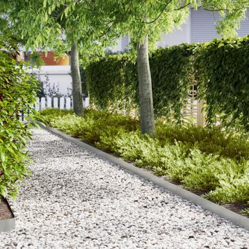 vidaXL Tuinranden Set van 10 - 100x0.5x15 cm -, Verzenden