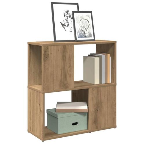 vidaXL Boekenkast 60x24x63 cm bewerkt hout artisanaal, Huis en Inrichting, Kasten | Boekenkasten, Nieuw, Verzenden
