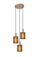 Hanglamp Lucide LAMBRES -  - 3xE27 - Taupe, Verzenden, Nieuw
