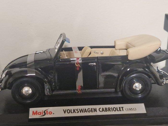 Maisto 1:18 - Modelauto - Volkswagen - cabriolet, Hobby & Loisirs créatifs, Voitures miniatures | 1:5 à 1:12