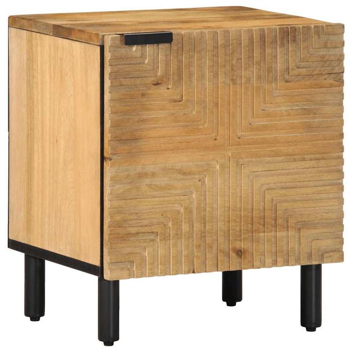 vidaXL Nachtkastje 40x33x46 cm massief mangohout bruin, Maison & Meubles, Chambre à coucher | Tables de chevet, Envoi