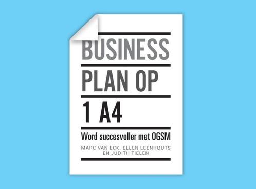 Businessplan op 1 A4 9789043028134 Judith Tielen, Boeken, Economie, Management en Marketing, Zo goed als nieuw, Verzenden