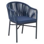 Stoel | KARIN | Aluminium Rotan/Aluminium | Blue |, Verzenden, Nieuw in verpakking