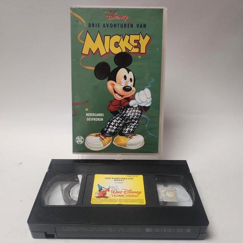 Disney Drie Avonturen van Mickey VHS, Cd's en Dvd's, VHS | Kinderen en Jeugd, Zo goed als nieuw, Ophalen of Verzenden