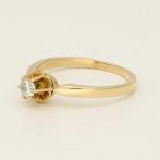 Ring - 18 karaat Geel goud - 0.12ct. tw. Diamant, Nieuw
