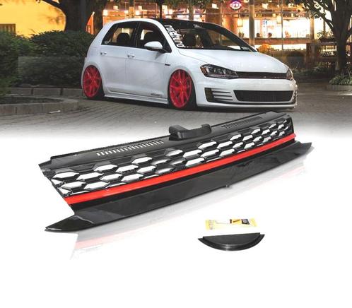 CALANDRE VOLKSWAGEN VW GOLF 7.5 17-20 LOOK R ROUGE NOIR, Auto-onderdelen, Carrosserie, Verzenden