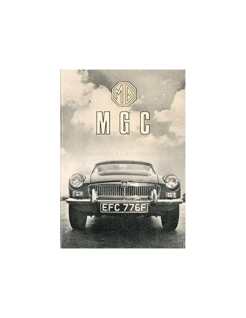 1969 MG MGC INSTRUCTIEBOEKJE ENGELS, Autos : Divers, Modes d'emploi & Notices d'utilisation
