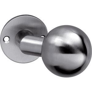 Intersteel Knop bol/schuin vast op rozet plat 2mm rvs, Doe-het-zelf en Bouw, Hang- en Sluitwerk, Ophalen of Verzenden