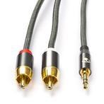 Tulp naar jack 3.5 mm kabel | Nedis | 5 meter, Verzenden, Nieuw