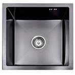 Lendo Online Évier de Cuisine Inox 44x44 cm Anthracite