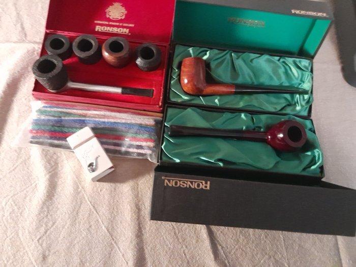 Ronson - The Ronson Pipe set- 2 pipe Ronson nuove, accendino, Verzamelen, Rookartikelen, Aanstekers en Luciferdoosjes