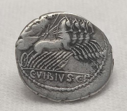 République romaine. C. Vibius C. f. Pansa, vers 90 av., Postzegels en Munten, Munten | Europa | Niet-Euromunten