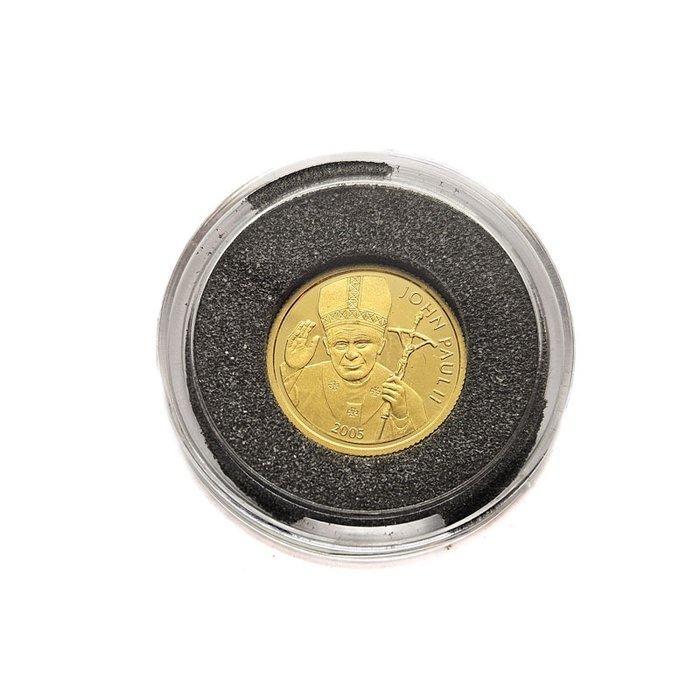 Samoa. 10 Dollars 2005 - Pope Johannes Paulus II, Postzegels en Munten, Edelmetalen en Baren