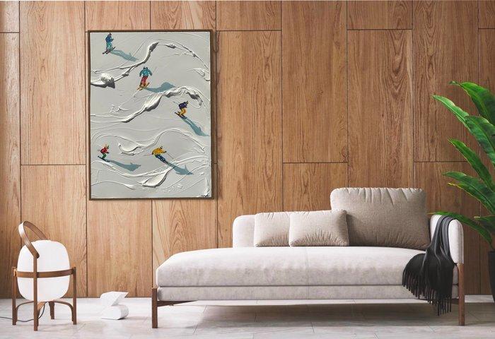 Taty Ur - Ski paradise(series), Antiek en Kunst, Kunst | Schilderijen | Modern