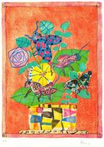 Paul Aizpiri (1919-2016) - Le bouquet et les insectes, Antiquités & Art