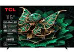 Tcl -   Qd-miniled Google Tv 115 (2025) - Zwart, Verzenden, Nieuw, 100 cm of meer, Overige merken