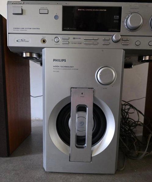 Philips, Pioneer - FR984 Versterker, SW968 Subwoofer,, Audio, Tv en Foto, Radio's