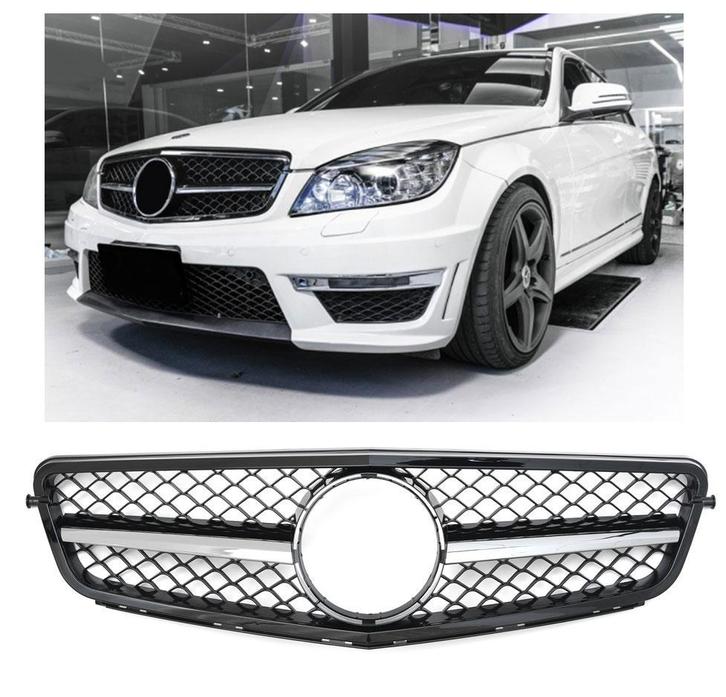 Sport Grille geschikt voor Mercedes W204 C-Klasse AMG Optiek, Auto diversen, Auto-accessoires, Verzenden