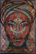 Jacqueline Klein Breteler - Imani, painting on a carpet-XXL