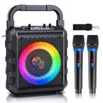 Karaoke set voor volwassenen - 2 Microfoons - Zwart - T18T -, Verzenden, Nieuw