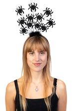 Haarband Spinnen Zwart Dons Spinnen Web Diadeem Halloween Gr, Ophalen of Verzenden, Nieuw