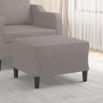 vidaXL Voetenbank 60x50x41 cm stof taupe, Huis en Inrichting, Zetels | Voetbanken en poefs, Verzenden, Nieuw