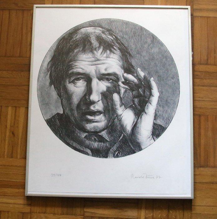 Harald Duwe (1926-1984) - Selbstporträt, Antiquités & Art, Antiquités | Autres Antiquités