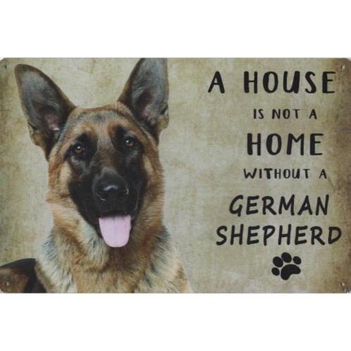 Wandbord - A House Is Not A Home Without A German Shepherd, Animaux & Accessoires, Accessoires pour chiens