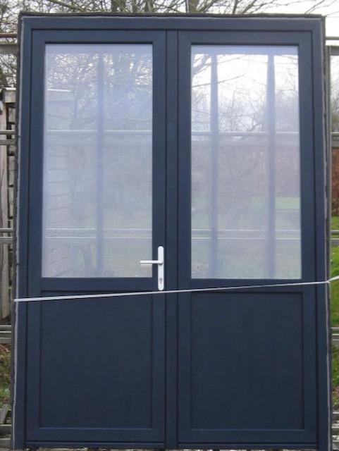 pvc dubbel deur , buitendeur , achterdeur 175 x 243, Doe-het-zelf en Bouw, Deuren en Vliegenramen, Nieuw, Glas, Kunststof, Buitendeur