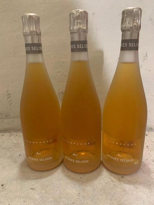 Jacques Selosse, Rosé - Champagne - 3 Fles (0,75 liter), Verzamelen, Wijnen