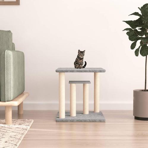 vidaXL Krabpaal met platforms 50 cm lichtgrijs, Dieren en Toebehoren, Katten-accessoires, Nieuw, Verzenden