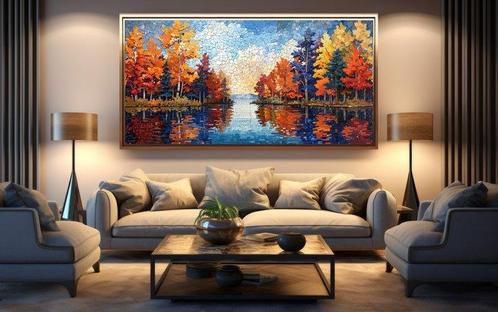 CoCo - Vibrant Foliage Reflections, Antiquités & Art, Art | Peinture | Moderne