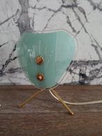 Lampe de table (2) - Laiton - Abat-jour en laiton et verre