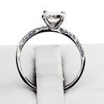 Zonder Minimumprijs - Verlovingsring - 14 karaat Witgoud -, Handtassen en Accessoires