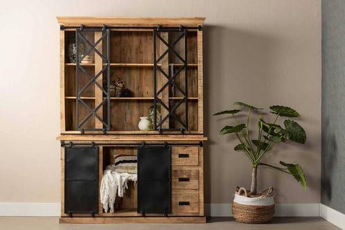 Buffetkast Mangohout Milan 200 X, Huis en Inrichting, Kasten | Buffetkasten, Nieuw, Verzenden