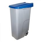 Rolcontainer | Kunststof (Grijs/Blauw) | 110L | Klapdeksel, Zakelijke goederen, Verzenden, Nieuw in verpakking