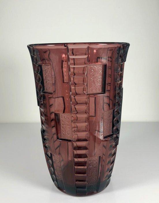 Val Saint Lambert - Charles Graffart - Vaas - Marceau - Glas, Antiek en Kunst, Antiek | Glaswerk en Kristal