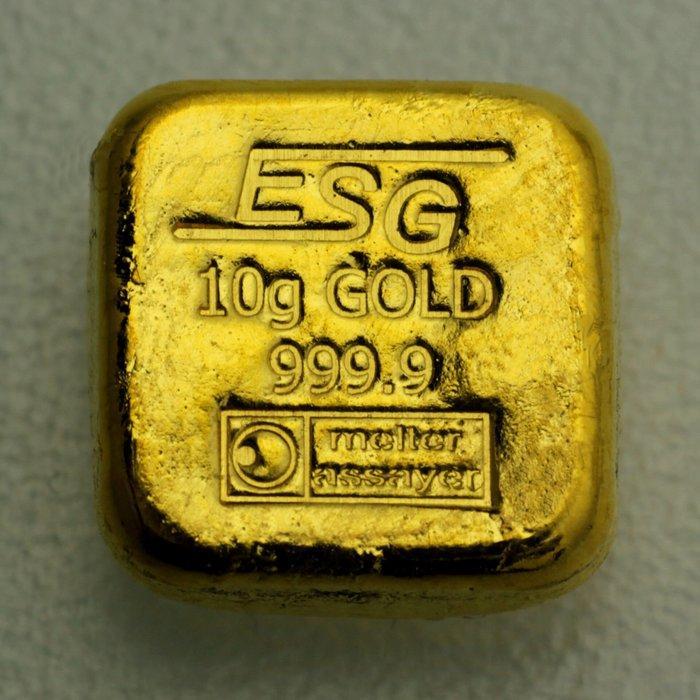 10 gram - Goud .999 - ESG / Agosi - Met certificaat, Postzegels en Munten, Edelmetalen en Baren