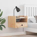 vidaXL Nachtkastje 2 pcs Bruin 38 x 36 x 29,5 cm Massief, Huis en Inrichting, Slaapkamer | Nachtkastjes, Verzenden, Nieuw