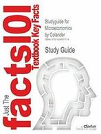 Studyguide for Microeconomics by Colander, Cram101 Textbook Reviews, Zo goed als nieuw, Verzenden