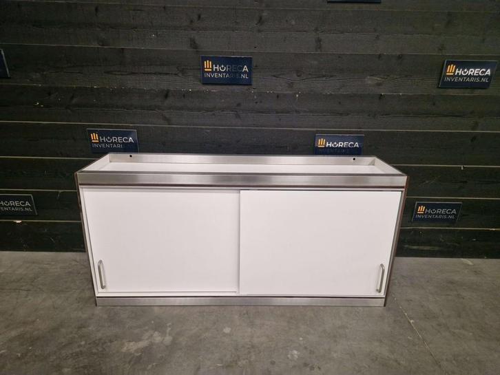Wandkast | trespa | RVS | 130cm, Zakelijke goederen, Horeca | Meubilair en Inrichting, Gebruikt