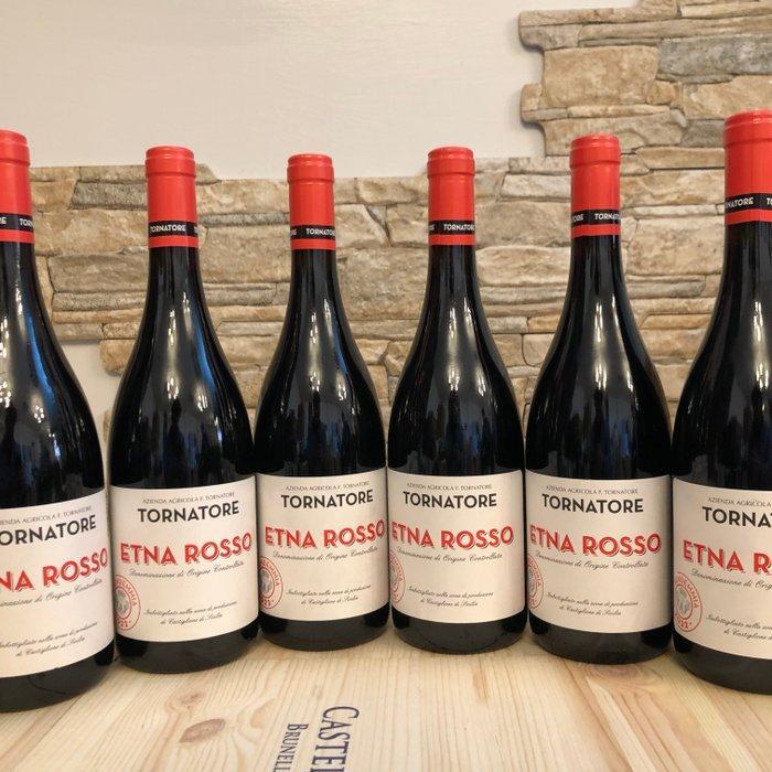 2022 Tornatore, Etna Rosso - Sicilië DOC - 6 Flessen (0.75, Verzamelen, Wijnen