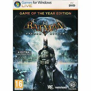 Batman : Arkham Asylum- Game of the year (PC DVD) PC, Consoles de jeu & Jeux vidéo, Jeux | PC, Envoi