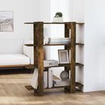 vidaXL Boekenkast/kamerscherm 100x30x123,5 cm gerookt, Huis en Inrichting, Kasten | Boekenkasten, Verzenden, Nieuw